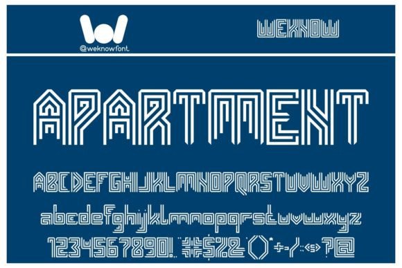 Apartment Font for Handmade Products and Clean Branding