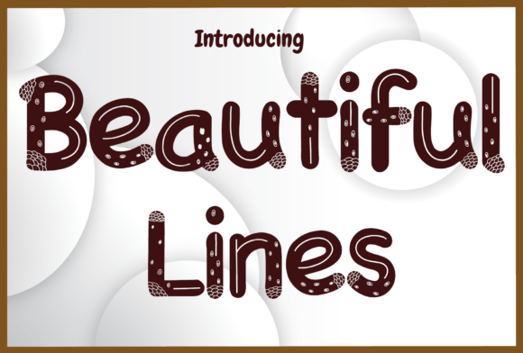Beautiful Lines: A Charming Display Font for Makers