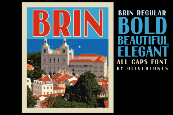 Brin Display Font for Editorial Design and Publication Headlines