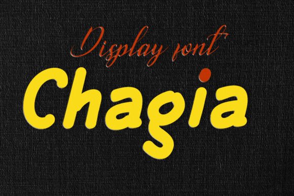 Chagia: Vintage Display Font for Brand-First Creators