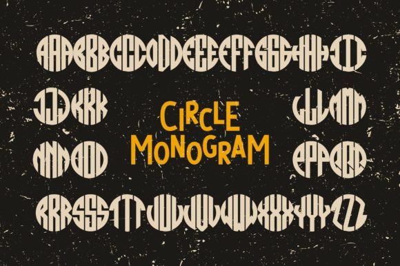 Circle Monogram: A Display Font for Elegant Editorial Design