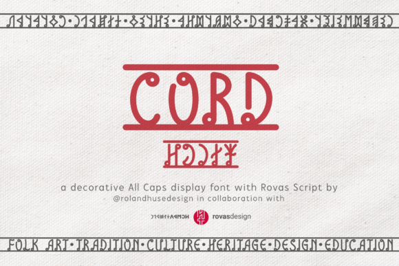 Cord Font: Vintage Appeal Meets Modern Campaign Design