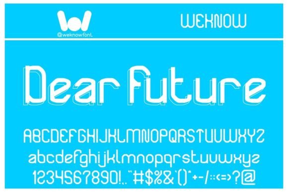 Dear Future Font for Crafters and Product Makers