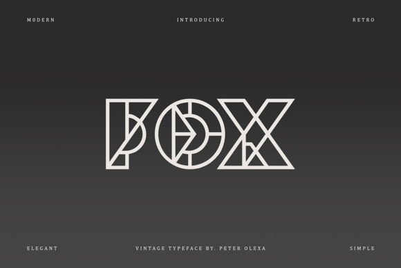 Fox Display Font for Handmade Product Branding