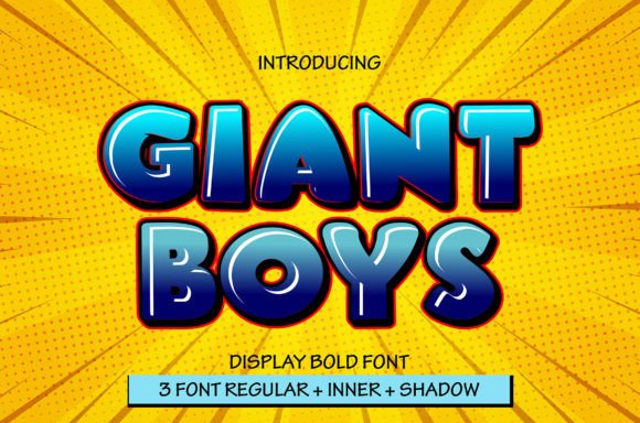 Giant Boys: A Playful Display Font for Editorial and Publishing Projects