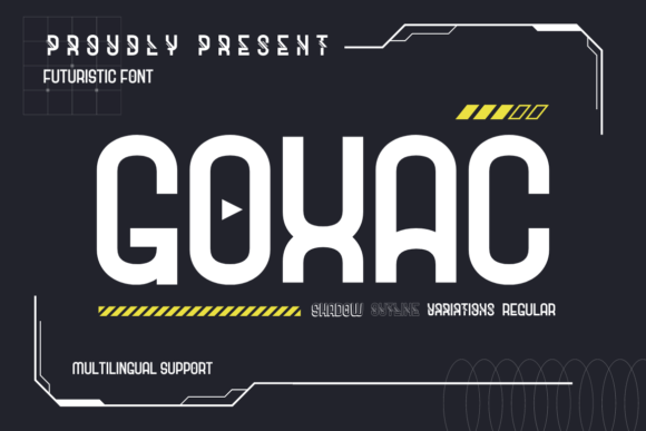 Goxac: A Futuristic Display Font for Bold Branding