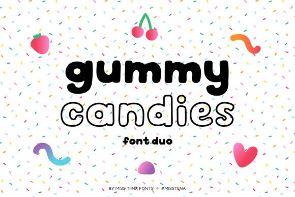 Gummy Candies: A Playful Display Font for Editorial Design