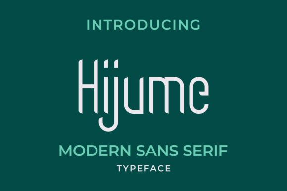 Hijume: A Delicate Display Font for Thoughtful Editorial Design