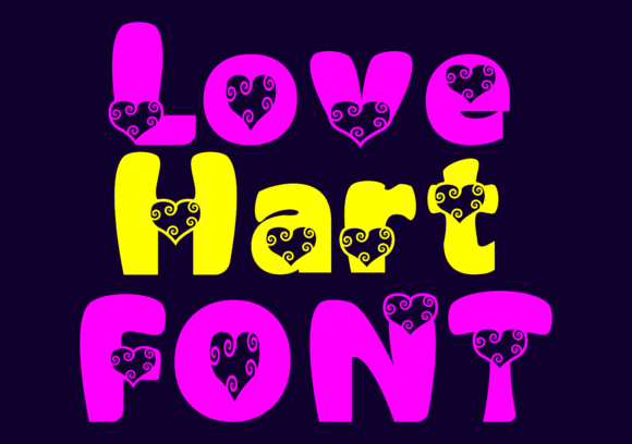 Love Hart Font: A Charming Display Font for Handmade Products