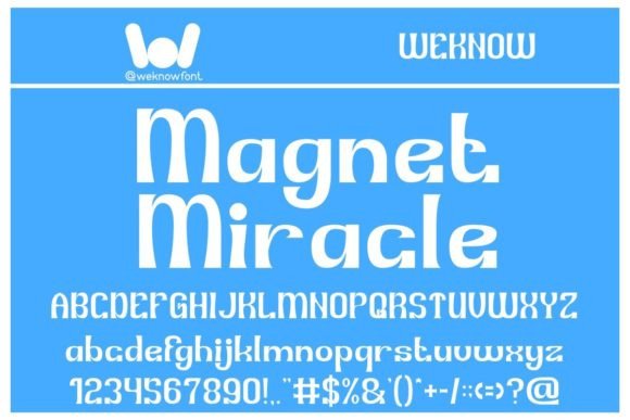 Magnet Miracle: A Clean Display Font for Modern Branding