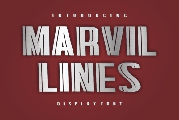 Marvil Lines Font Download: A Bold Display Typeface Review