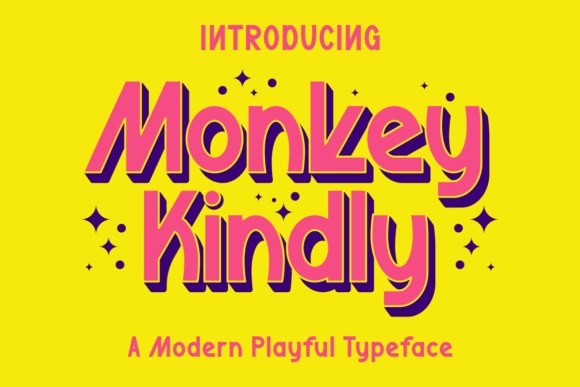 Monkey Kindly: A Modern Display Font for Bold Digital Headlines