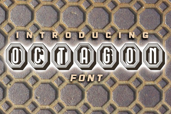 Octagon Font: A Fresh All-Caps Display Typeface for Small Brands