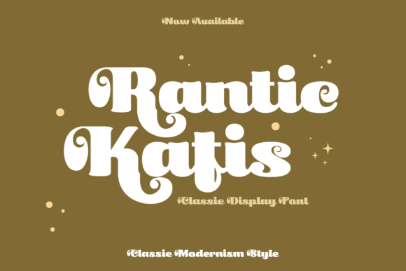 Rantic Kafis: A Classic Modern Display Font for Web Designers