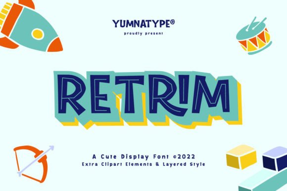 Retrim Display Font: Sophisticated All-Caps Typeface for Web Design