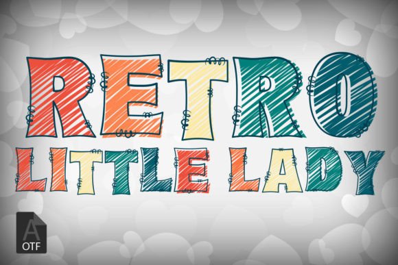Retro Little Lady: A Vibrant Display Font for Handmade Creations