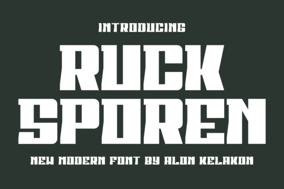 Ruck Sporen Display Font Brings Bold Character to Web and Product Design