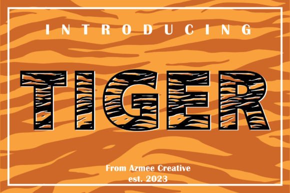 Tiger Display: A Bold Display Font for Small Business Branding