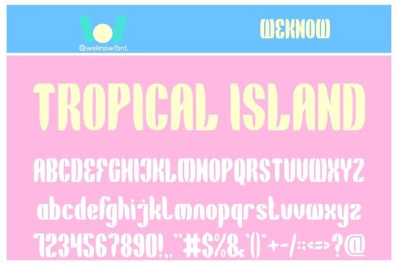 Tropical Island Display Font for Editorial and Brand Headlines