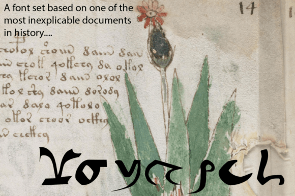 Voynich - Hollow: A Display Font for Mysterious Editorial Design