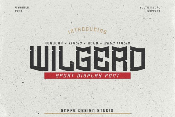 Wilgerd Font: A Bold Display Typeface for Design Projects